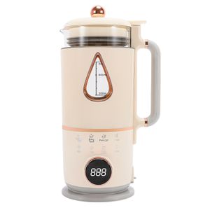 Health nut milk soybean machine high borosilicate glass jar soup maker almond  hot and cold juice maker small kitchen appliance