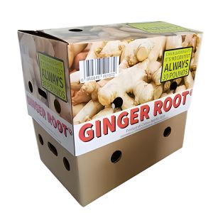 Wholesale Factory ginger root packaging box heavy duty cardboard corrugated recyclable produce packing carton boxes