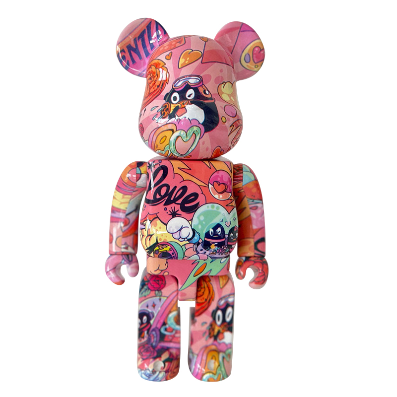 Dongguan Minghao Craft Products Co., Ltd. Bear Brick 70CM Anime Style ABS Plastic Craft Home Decoration Animal Model