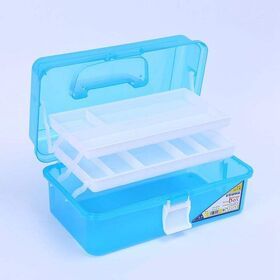 Wholesale 3 layer Plastic Storage Box Simple Makeup Tools Case Small Nail Accessory Organizing Container for Household Travel
