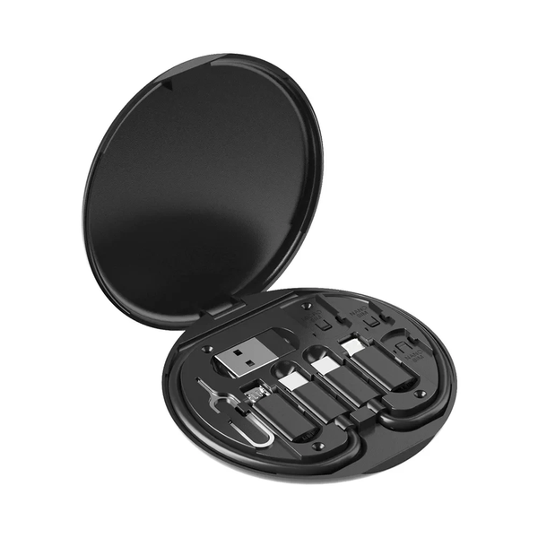 Phone Accessory Digital Magnetic Storage Box Portable Charging Cables TFSIM Storage Box for Travel 60w 10 in 1 Retail Box OEM