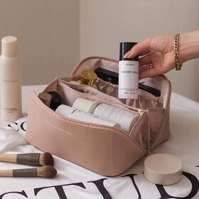 New Design Ladies Waterproof Portable PU Leather Makeup Organizer Bag for Skin Care Kits Cosmetics Toiletries BagsPopular