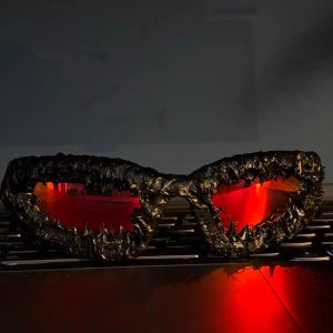 Unisex Hu Bane Punk Men's Sunglasses 2024 With Retro Y2K Hip-hop Performance Sun Glasses Small Frame PC Goggles Eyewear Parties