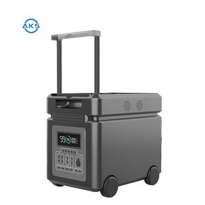 AKS Outdoor Solar Panel Input 1800w Output 2Kw 3Kw Camping 110v 220v Solar Portable Power Station Solar Generator 5000w