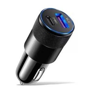 Wholesale Fast Charging PD Car Charger 3.1A Dual Port Quick Charge Usb Type C Car Charger for Mobile Phone