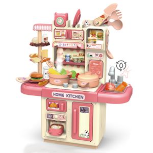Hot selling product Children Play House Family Kids Cooking Simulation Table Kitchen Set Toys pretend play preschool juguetes