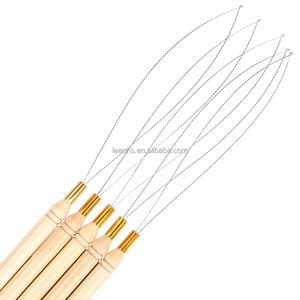 Hair Threader Loop Tool With Replacement Loops Hair Extension Micro Link Ring Beading Tool