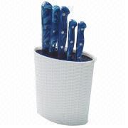 Kitchen Knife Set, 3CR1 4Blade+Resin Handle, 54HRC Hardness