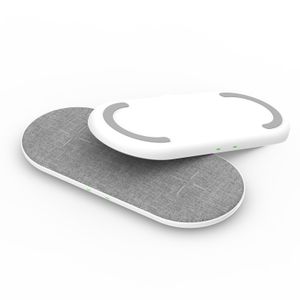 Dual 15W Charging pad 2 In 1 15W Fast Desktop Wireless Charger Pad For iPhone for android for airpods