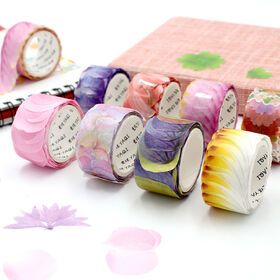 Tape Manufacturer Personal Design Self Adhesive Color Decoration Custom Printed Masking Paper Washi TapePopular