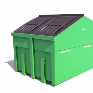 Heavy Duty Manufacturer Roll-Off Carbon Steel Construction Waste Disposal Hook Lift Garbage Skip Bin Industrial Waste Bin