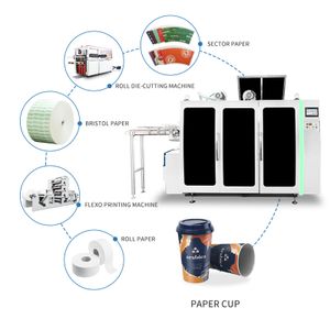 New pattern double plate paper cup machine Full automatic paper cup making machine 4-16oz paper cup forming machine price