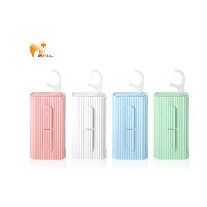 Portable Dental Floss Case Automatic Dental Floss Pick Organizer Case Travel Flosser Dispenser Storage Case with 10 Floss Picks