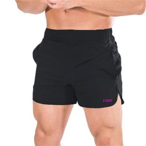Muscle Boy Sports Fitness five quarter pants Men's stretch thin squat training shorts Outdoor casual beach pants trend