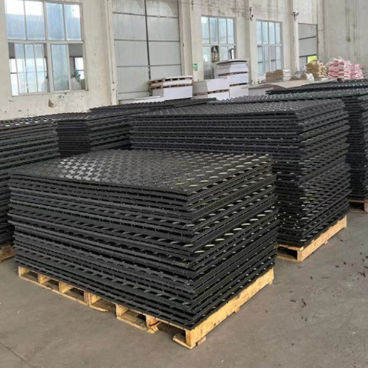 high density polyethylene ground traction mat construction ground mat