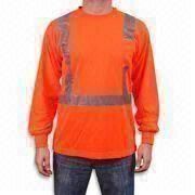 Reflective T-shirt with Long Sleeves, Safety, Suitable for High Visibility Work Wear