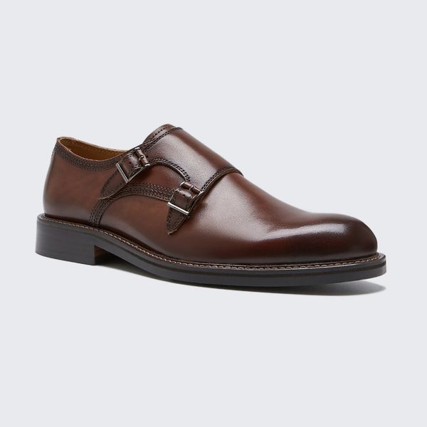 Orignal Designer High Quality Luxury Leather Mens Dress Monk Strap Shoes