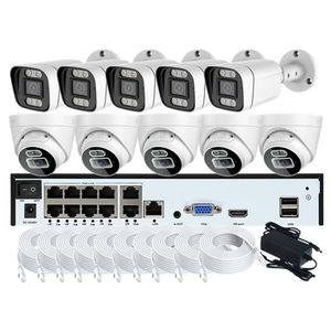 8chs 8MP 4K POE NVR KIT IP de seguridad 	 outdoor camera