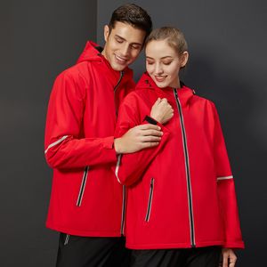 New Fashion Men Autumn Winter Windproof Waterproof Breathable Warm Pockets Fleece Inner Coat Long Sleeve Outdoor Jacket