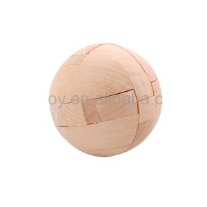 New Custom Chinese teaser game for kids wooden ball Educational Wooden Brain Teaser Puzzle Cube set