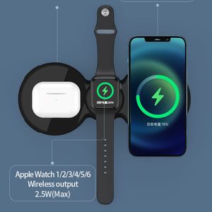 15W Fast 3 in 1 Wireless Charger For Phone 12 11 XS XR Quick Charging Station For Watch Pro Qi Receive Wireless Charging