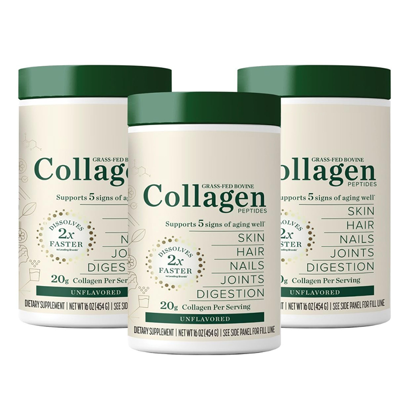 ODM Healthcare Supplement Non-GMO Metabolism Bio-active 90% Protein Custom Flavor / Unflavored Collagen Peptides Powder Drink