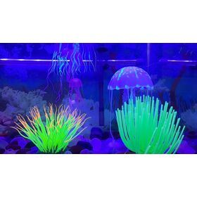 Silicon fake fish floating aquarium decoration artificial jellyfish for aquarium tank