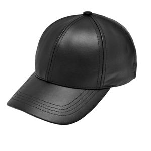 Custom Logo Casual Fashion Genuine Leather Hats Waterproof Adjustable Classic Baseball Caps