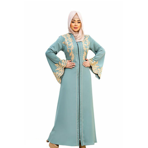 2024 front open women Abaya Muslim Women Clothing long wear abaya high quality customized breathable women Abaya