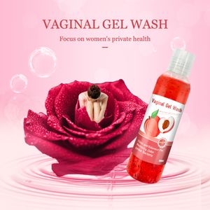 Private Label 100% Natural Feminine Yoni Wash Gel Strawberry Balances Ph Eliminate Odor Vaginal Gel Intimate Wash