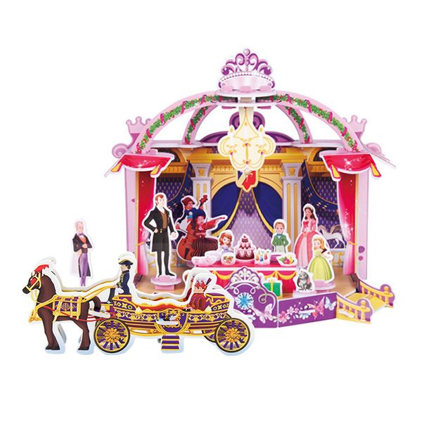 Interactive Puzzle Playsets 3D Puzzle DIY Eco-Friendly Materials for Kids EPS 4PCS Puzzle OEM
