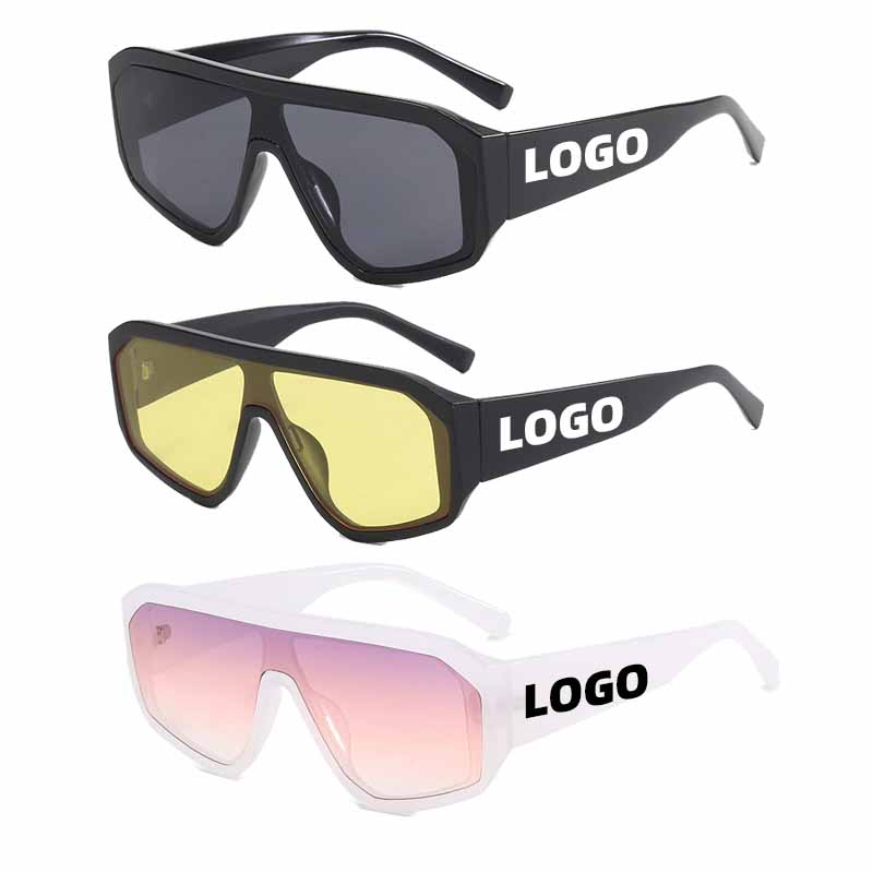 Yiwu Dano Glasses Co., Ltd. Hot Sell Oversize Women And Men 2024 Futuristic Oversized Sunglass Fashion Outdoor Uv400 One Piece Sunglasses