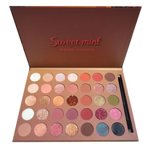Professional New Trend Private Label Eyeshadow Palette Pigment Glitter Eyeshadow With 35 Colors