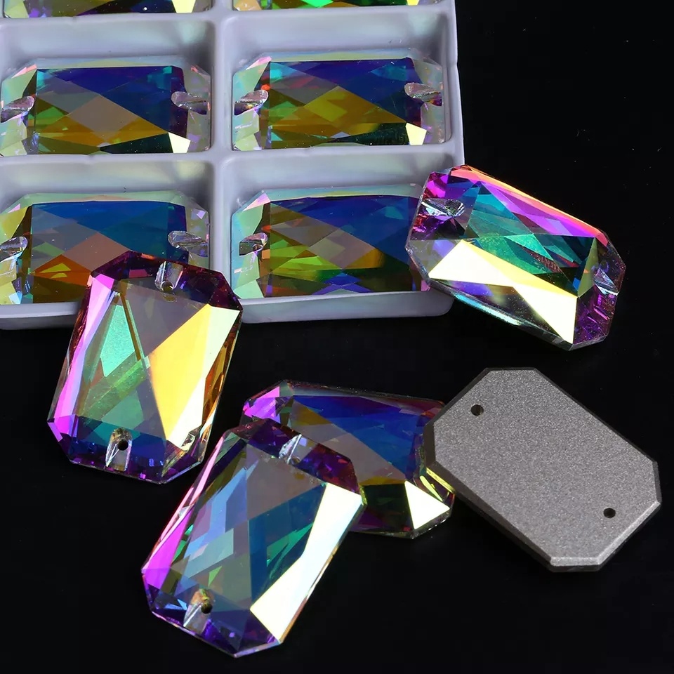 Wholesale Rectangle Rhinestone Sew On Austrian Rhinestone