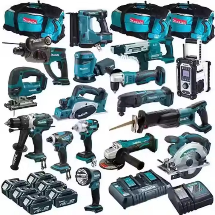 Melvo store LLC New Sealed Original Makita LXT1500 18-Volt Tools Set - 15-Piece LXT Lithium-Ion Combo with Cordless Drill