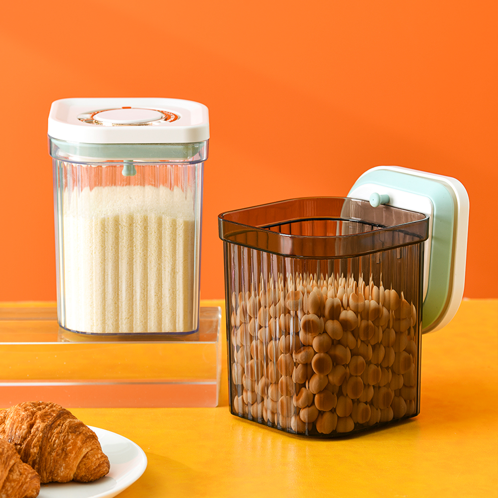 Premium easy open lids airtight 1200ml plastic organizer baby food snack storage boxes container
