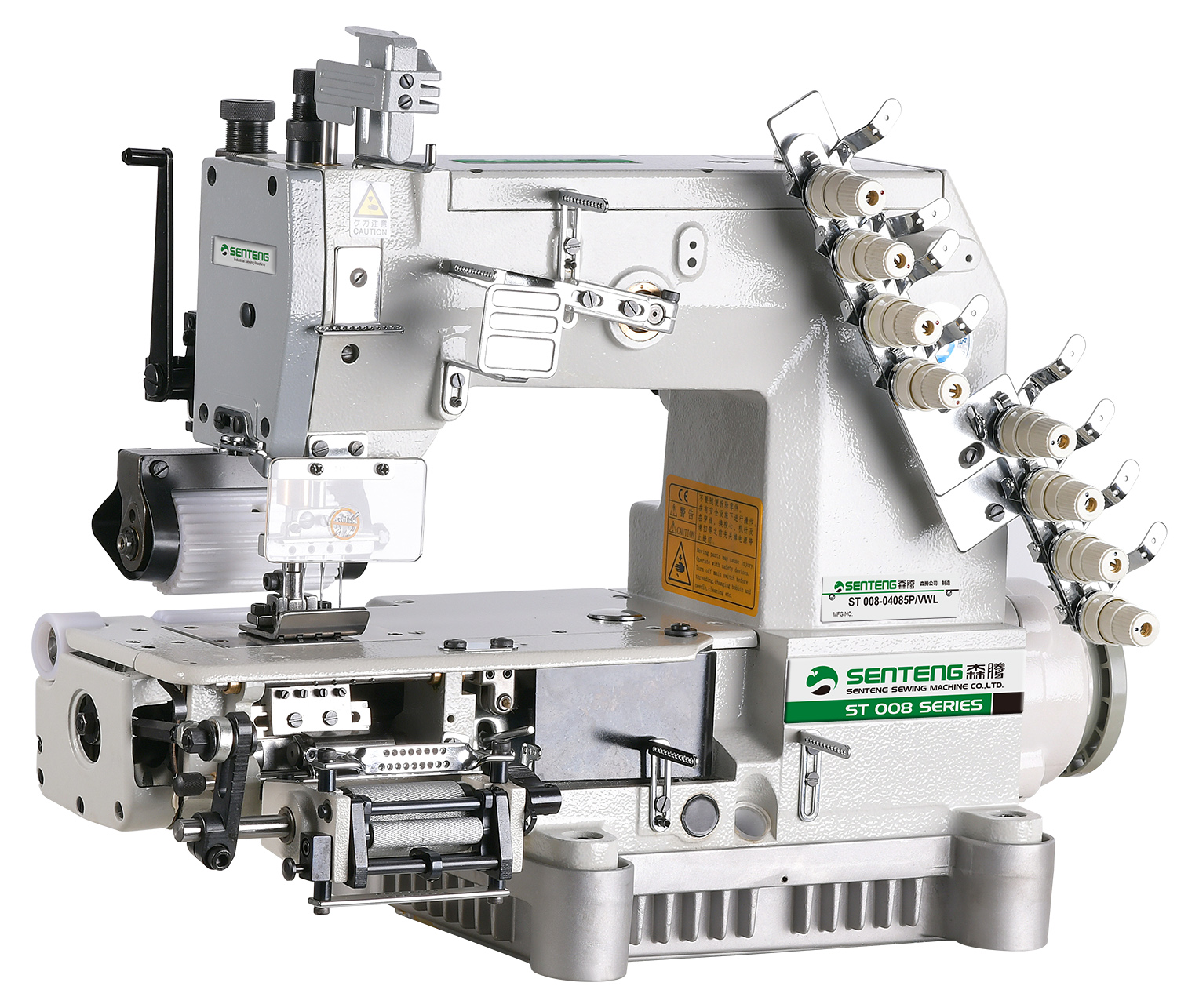 Zhejiang Lingrui Sewing Machine Co., Ltd. High Speed 4 Needles Multi Needle Elastic Inserting /Attaching Industrial Sewing Machine
