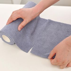 tear reusable 16x16 40x40 glass microfiber towel fabric roll cleaning microfiber towel roll