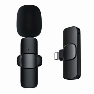 CYKE Professional Mini Lavalier Lapel Microphone Cordless Wireless Noise Reduction Outdoor Live Radio Wireless Microphone K9