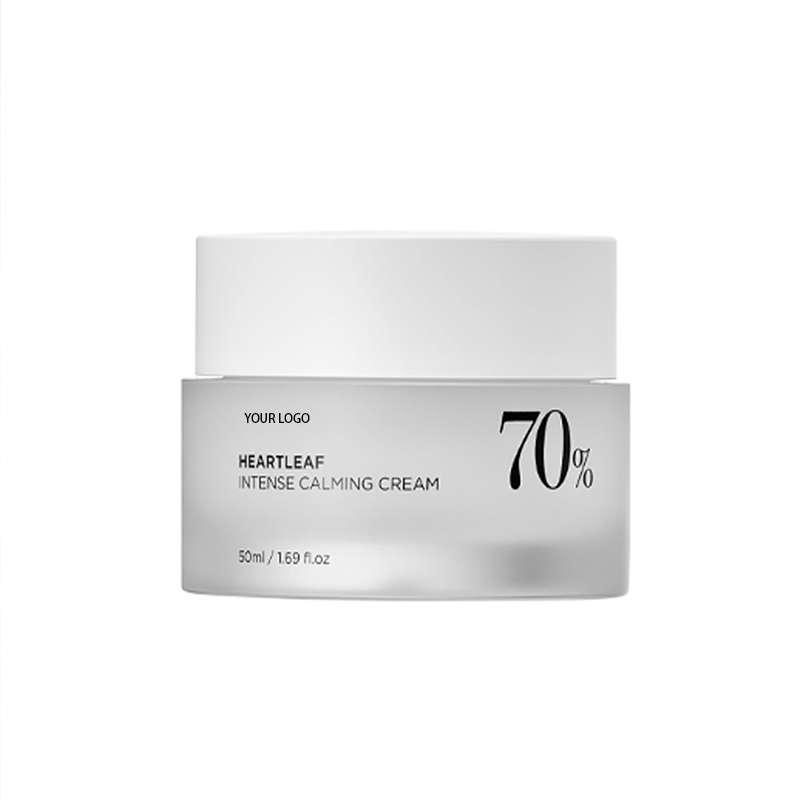 Heartleaf 70 %Calming Cream with Ceramide Panthenol Vitamin E & B5 Korean Skin Care