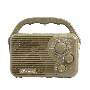 Mason hot sale IP65 waterproof outdoor radio with 4PCS size "D" battery AM FM 2band portable radio