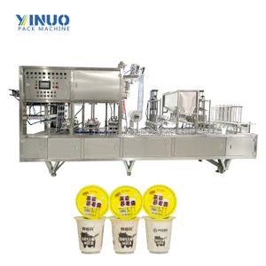 Food Grade Stainless Steel Cup Water Juice Filling And Sealing Machine Automatic Cup Sealer Manufacturer