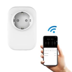 Free Sample EU Standard Smart Plug WiFi Socket 16A AC230V WIFI Electric Plug Tuya Smart Life Voice Control Smart Socket Plug