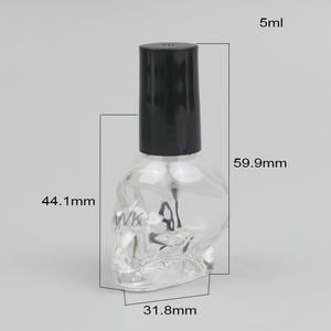 Customized Clear Empty Glass Nail Polish Bottle 3ml 4ml 5ml 7ml10ml 15ml 20ml Customized LOGO
