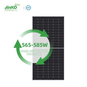 Modules Jinko Topcon Solar Panels Panal 182mm Tiger Neo N-type 565W 570W 575W 580W 585W PV Solar Panel