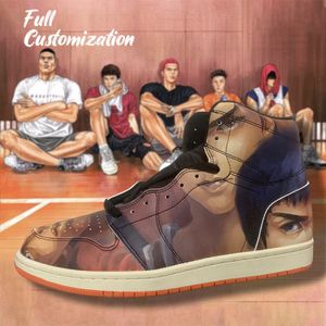 Logo Shoes Moq 1 Custom Images Or Logo Sneakers Custom Anime Shoes High Top Basketball Shoes