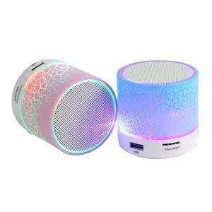 Portable Mini Wireless Bluetooth Speaker TF Usb Stereo Sound Music Box Speaker with Colorful LED light