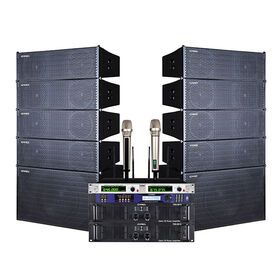 Factory direct sales sound system line array wooden professional 10 inch 18 inch speakers