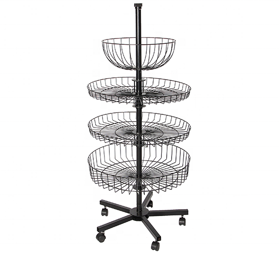 Doll Round display counter / Round wire basket rack / Small counter display stands