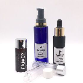 20ml 30ml 50ml plastic bottle manufacturers cosmetic Label silk printing mini hair serum dropper lotion essential oil